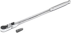 GEARWRENCH 1/4" Drive 72 Tooth Quick Release Locking Flex Slim Head Ratchet, 12" - 81030