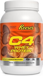 C4 Whey Protein Powder, Reese's Peanut Butter & Chocolate - 25g Protein, 0g Added Sugar, 140 Calories Per Serving, Supports Muscle Recovery, 28 Servings, Premium Whey for Post-Workout