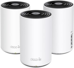TP-Link Deco XE75 AXE5400 Tri-Band WiFi 6E Mesh System - Wi-Fi up to 7200 Sq.Ft, Engadget Rated Best Mesh for Most People, Replaces WiFi Router and Extender, AI-Driven Mesh New 6GHz Band, 3-Pack