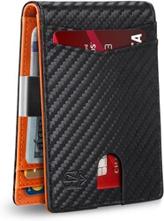 Zitahli Money Clip Wallets for Men,Slim Bifold Wallet 10-12 Cards, Mens Leather Wallet with ID Window,RFID Blocking Thin Minimalist Credit Card Holder,Gifts for Him