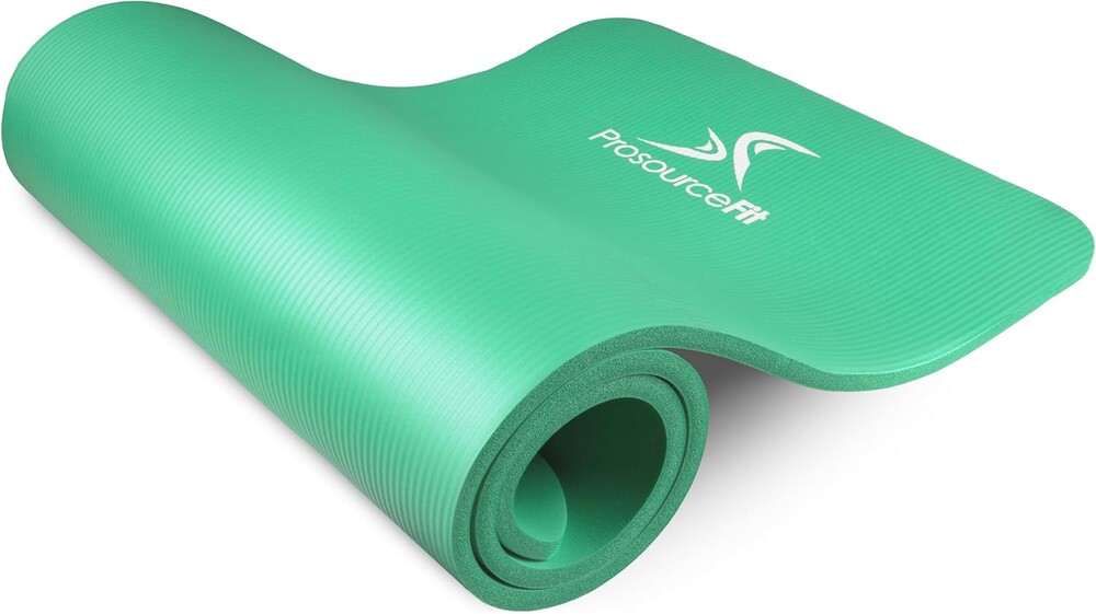 ProsourceFit Extra Thick Yoga and Pilates Mat ½” (13mm), 71-inch Long High Density Exercise Mat with Comfort Foam and Carrying Strap