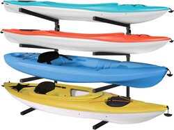 Yes4All Kayak Wall Rack, 400lbs Heavy Duty Kayak Racks, 4 Adjustable Levels Kayak Storage Rack for Garage