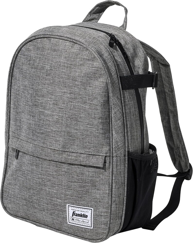 Franklin Sports MLB Traveler Jr. Backpack - Heathered Grey