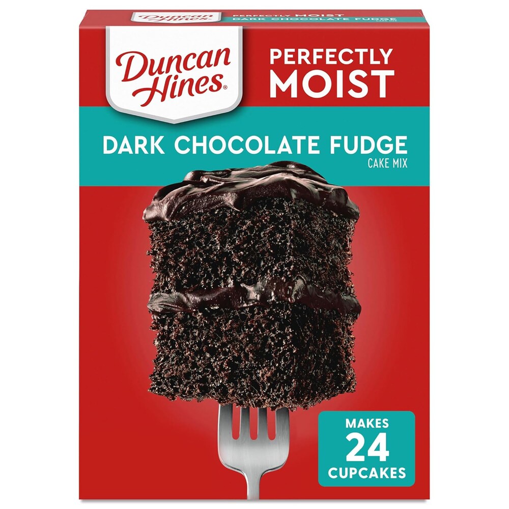 Duncan Hines Classic Cake Mix, Dark Chocolate Fudge, 15.25 oz
