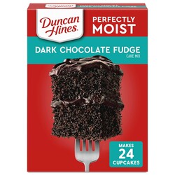 Duncan Hines Classic Cake Mix, Dark Chocolate Fudge, 15.25 oz