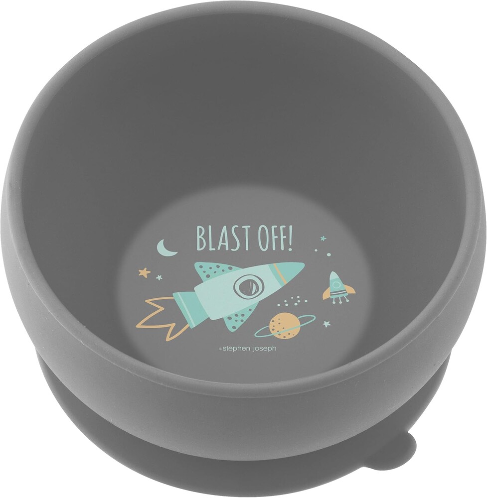 Stephen Joseph, Silicone Baby Bowls, Suction Bowl, Stay Put Suction Bowl, First Stage Self Feeding, Space