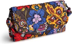 Vera Bradley Women's Premium Cotton Wildwood Wallet Crossbody