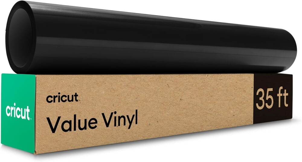 Cricut Value Permanent Vinyl, Black (12in X 35ft)