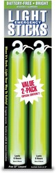 Ready America 27217 8-Hour Emergency Lighsticks (2 Pack), Green