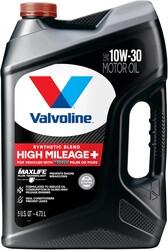 Valvoline High Mileage 150K with Maxlife Plus Technology 10W-30 Motor Oil 5 Quart