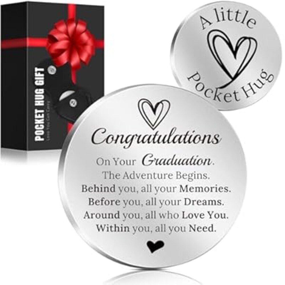 LAGERFEY Valentines Day Love Gifts for Him Men Her - Anniversary Birthday Gifts for Boyfriend Girlfriend, Pocket Keychain Hug