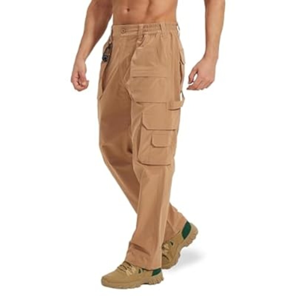 MOURCE Tactical Pants for Men Quick Dry Ripstop Cargo Pants Water Resistant Breathable Outdoor Pants with 9 Pockets