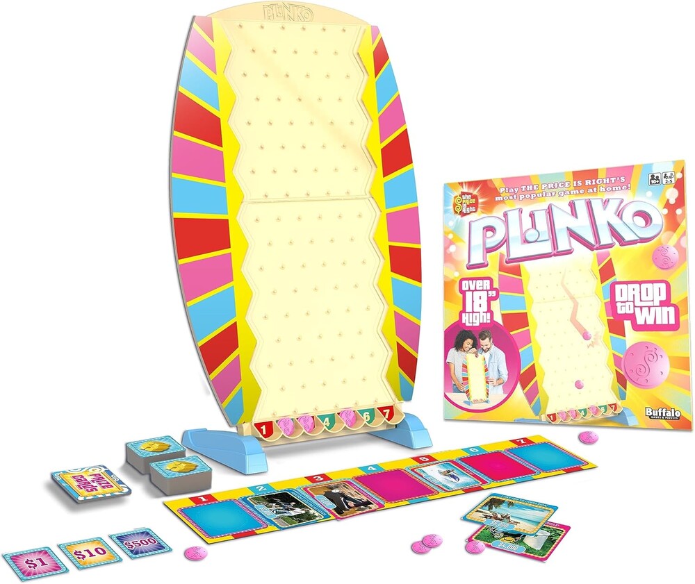 Plinko Family Board Games, Inspired by The Price is Right, Great for Family Game Night, from Buffalo Games, Arcade Style Drop Game, Kids Games & Family Games Night