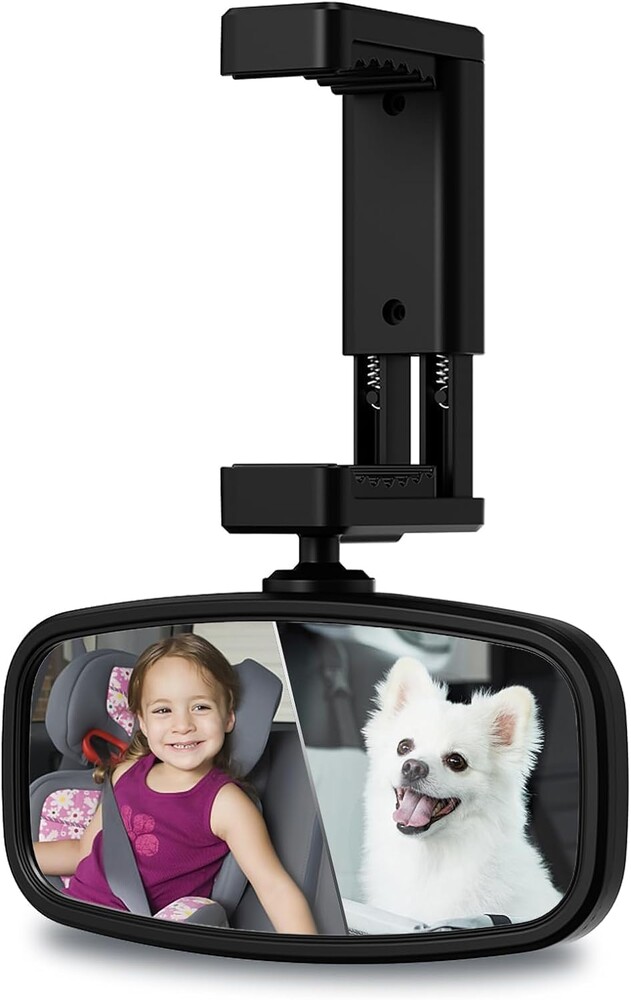 Baby Car Mirror - Easily Monitor Babies & Pets with Wide Field of View, Rear Facing for All Cars