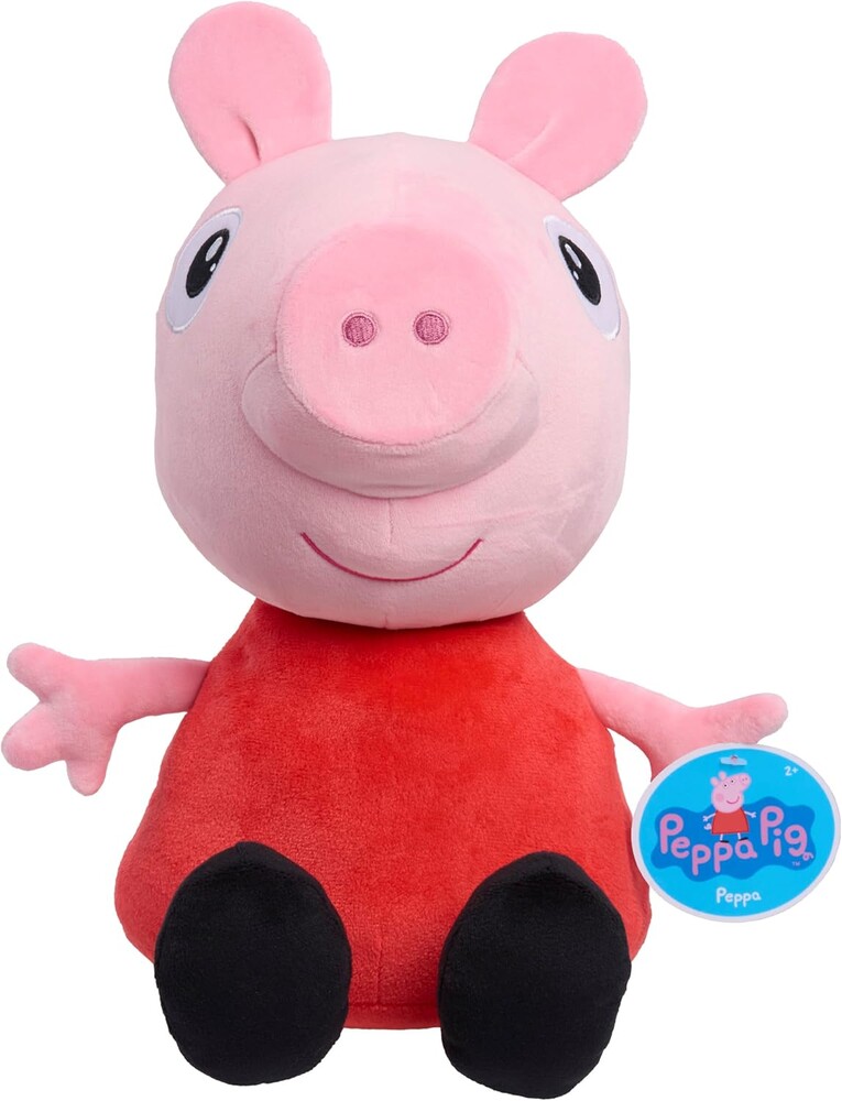 Peppa Pig 2 lb Weighted Large Plush, 12-inch Stuffed Animal, Kids Toys for Ages 2 Up by Just Play