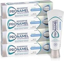 Sensodyne Pronamel Gentle Teeth Whitening Enamel Toothpaste for Sensitive Teeth, to Reharden and Strengthen Enamel, Amazon Exclusive, Fresh Mint - 4 Ounces (Pack of 4)