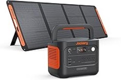Jackery Solar Generator 1000 v2 with 200W Solar Panel,1070Wh Portable Power Station LiFePO4 Battery,1500W AC/100W USB-C Output, 1Hr Fast Charge for Outdoor,Off-Grid Living,RV,Emergency