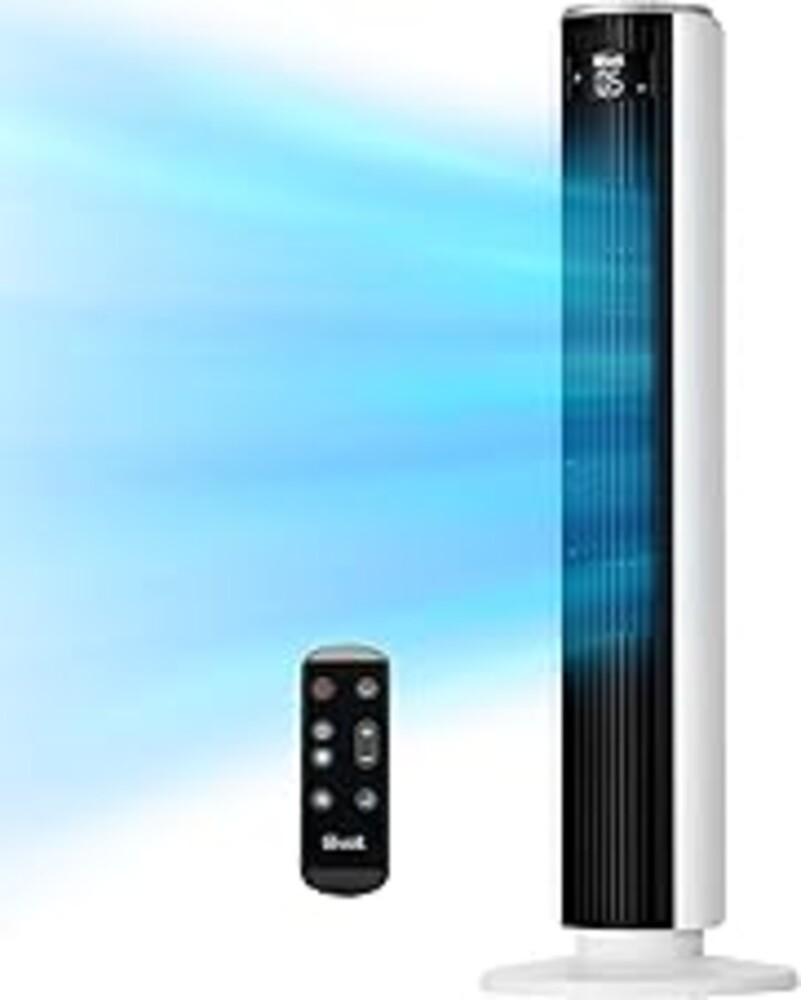 LEVOIT Tower Fan for Bedroom, 90° Oscillating Standing Fan with 28dB Quiet for Sleep, 25ft/s Velocity, 12H Timer, 5 Speeds 4 Modes, Remoter, Bladeless Room Fan for Home, Office, Indoor, 36 inch, White