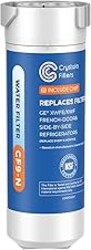 Crystala Filters Water Filter Compatible with XWFE (Built-in CHIP), Replacement for GE XWFE, XWF Refrigerator Water Filter Pack of 1