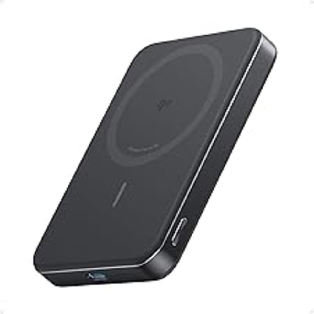 Anker MagGo Power Bank, Ultra-Slim 10,000mAh Magnetic Battery Pack, Qi2 Certified 15W Ultra-Fast MagSafe Compatible Portable Charger, Ergonomic Design, for iPhone17/16/15/14 Series Only（Not for Pixel）