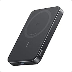 Anker MagGo Power Bank, Ultra-Slim 10,000mAh Magnetic Battery Pack, Qi2 Certified 15W Ultra-Fast MagSafe Compatible Portable Charger, Ergonomic Design, for iPhone17/16/15/14 Series Only（Not for Pixel）