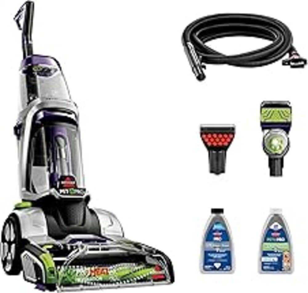 BISSELL ProHeat 2X Revolution Pet Pro Plus, 3588F, Upright Deep Cleaner, 30-minute Dry Time, Dual Dirt Lifter Powerbrush, Hose & Tool Attachment, Pet Upholstery and Tough Stain Tool Included