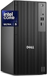 Dell Pro Tower Plus QCT1250 Business Desktop, Intel Core Ultra 5-235, 16GB DDR5 RAM, 1TB PCIe SSD, DVDRW, 3x4K DP, Copilot AI Assistant, TPM 2.0, 2X Type-C,Windows 11 Pro for Workstation