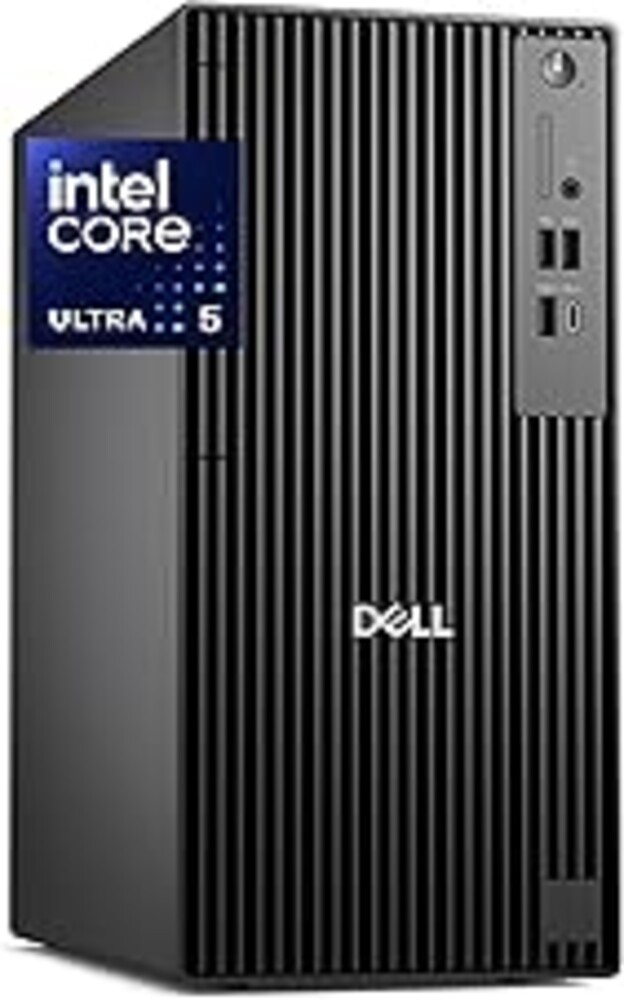 Dell Pro Tower Plus QCT1250 Business Desktop, Intel Core Ultra 5-235, 16GB DDR5 RAM, 1TB PCIe SSD, DVDRW, 3x4K DP, Copilot AI Assistant, TPM 2.0, 2X Type-C,Windows 11 Pro for Workstation