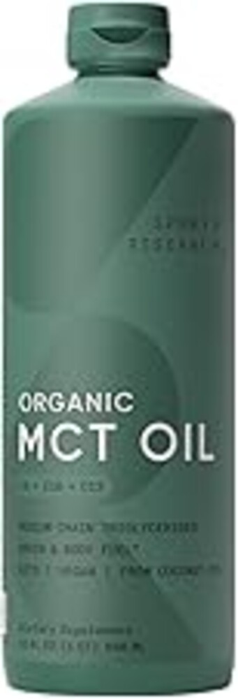Sports Research Organic MCT Oil - Keto & Vegan MCTs C8, C10, C12 from Coconuts - Fatty Acid Brain & Body Fuel, Non-GMO & Gluten Free - Flavorless Oil, Perfect in Coffee, Tea & Protein Shakes - 32 oz