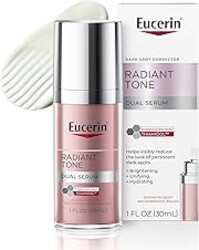Eucerin Radiant Tone Dual Serum Dark Spot Corrector, Dark Spot Serum with Thiamidol and Hyaluronic Acid, Helps Visibly Reduce the Look of Persistent Dark Spots, 1 Fl Oz Bottle