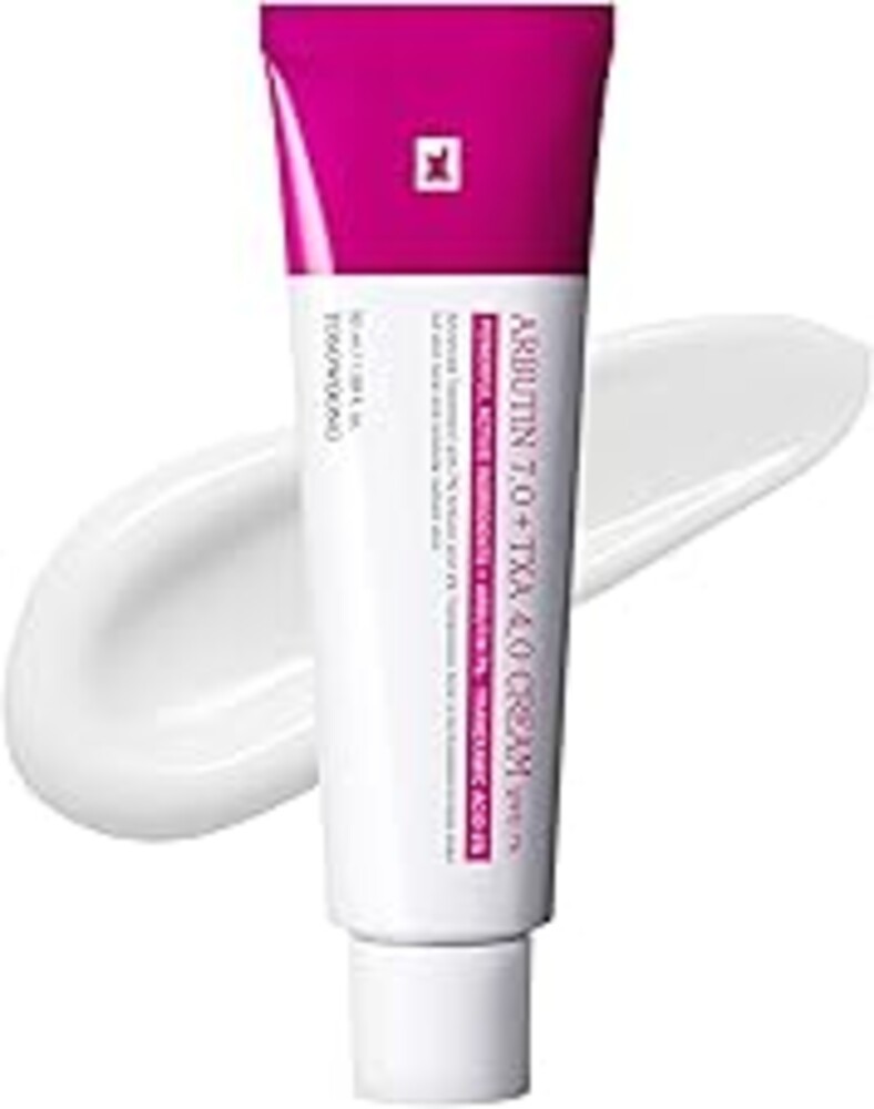 TOSOWOONG Arbutin 7% + Tranexamic Acid 4% Cream, 70,000ppm Arbutin, 40,000ppm TXA, Niacinamide, Glutathione, Dark Spots, Freckle, Blemishes, Pigmentation, Korean Skin Care, 50ml, 1.69 fl.oz.