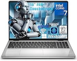 Dell 16 Laptop Computer, Intel Core 7 150U Processor, 16" FHD+ IPS Touchscreen Anti-Glare Display, 32GB DDR5 RAM, 1TB PCIe SSD, WiFi 6E, Bluetooth 5.3, Backlit Keyboard, Windows 11 Home