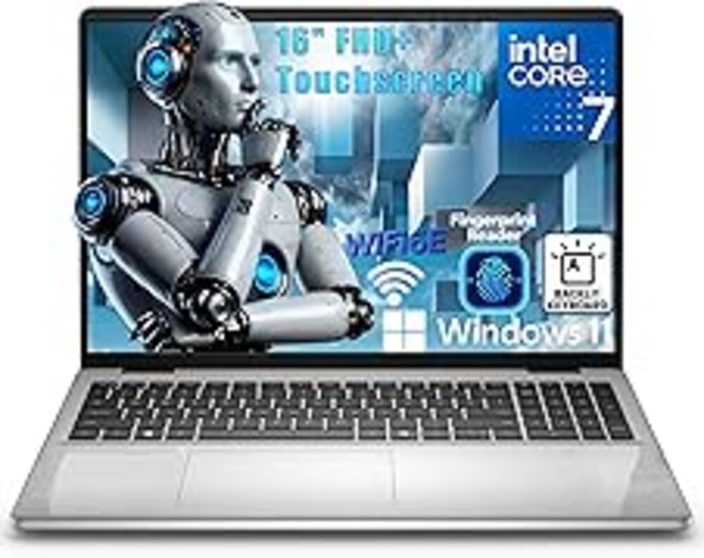 Dell 16 Laptop Computer, Intel Core 7 150U Processor, 16" FHD+ IPS Touchscreen Anti-Glare Display, 32GB DDR5 RAM, 1TB PCIe SSD, WiFi 6E, Bluetooth 5.3, Backlit Keyboard, Windows 11 Home