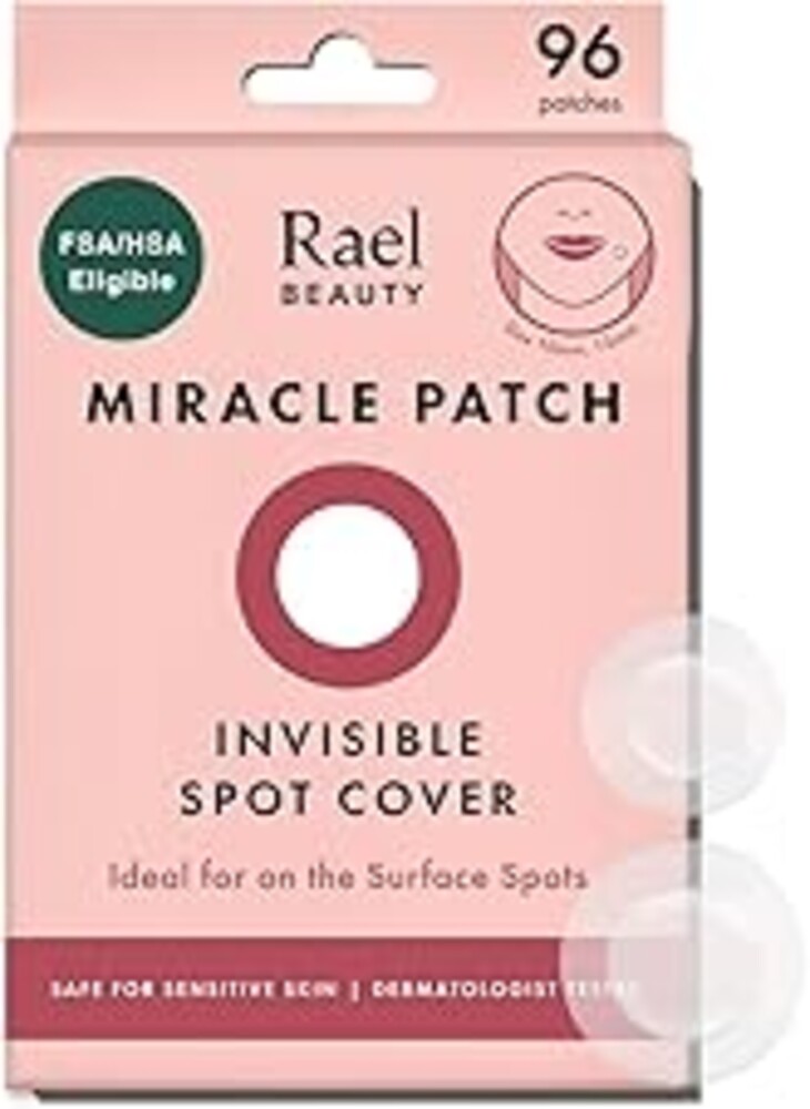Rael Pimple Patches, Miracle Invisible Spot Cover - Hydrocolloid Acne Pimple Patch, Absorbs Zits & Blemish, Korean Skin Care, 2 Sizes (96 Count)