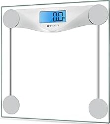 Etekcity Digital Body Weight Bathroom Scale, Large Blue LCD Backlight Display, High Precision Measurements,6mm Tempered Glass, 400 Pounds