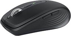 Logitech MX Anywhere 3S Compact Wireless Mouse, Fast Scrolling, 8K DPI Any-Surface Tracking, Quiet Clicks, Programmable Buttons, USB C, Bluetooth, Windows PC, Linux, Chrome, Mac - Graphite