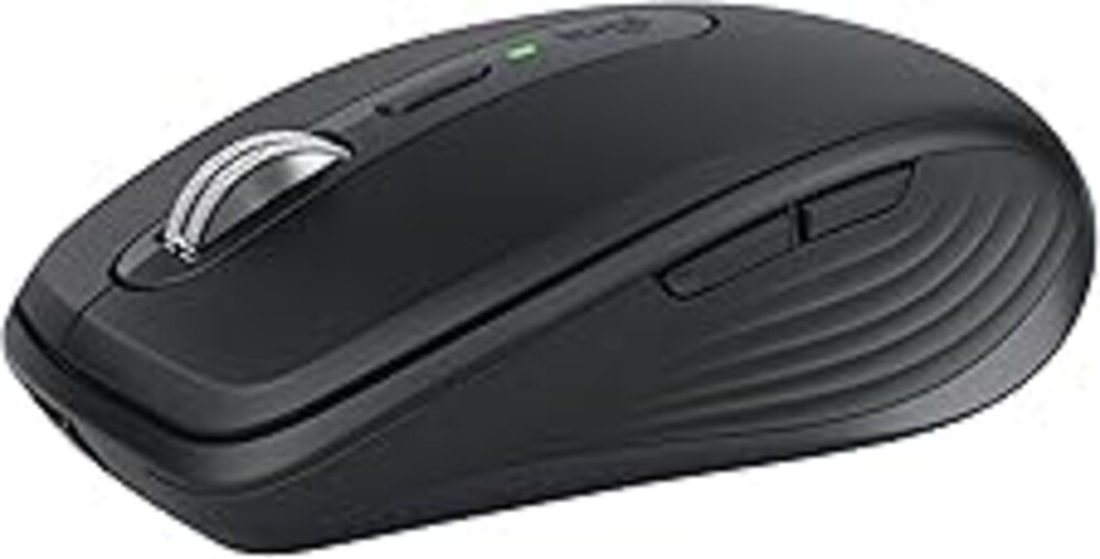 Logitech MX Anywhere 3S Compact Wireless Mouse, Fast Scrolling, 8K DPI Any-Surface Tracking, Quiet Clicks, Programmable Buttons, USB C, Bluetooth, Windows PC, Linux, Chrome, Mac - Graphite