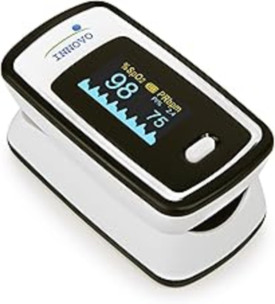 Innovo Deluxe iP900AP Fingertip Pulse Oximeter Blood Oxygen Saturation Monitor with Alarm, Plethysmograph and Perfusion Index
