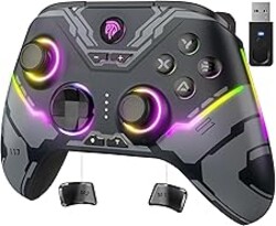EasySMX X15 PC Controller - Enhanced Wireless Bluetooth Controller with Hall Joysticks/Hall Triggers/RGB Lighting - No Stick Drift, No Dead Zone - Work for Windows PC, Android, Steam and Switch