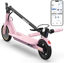 WERHY Electric Scooter with 8.5"/10" Solid Tire, 350W/500W Powerful Motor & 19/22 MPH Top Speed, 16/25 Miles Long Range, Folding E Scooter with Dual Braking for Teens and Adults