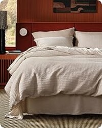 Bedsure Cotton Duvet Cover King - 100% Cotton Waffle Weave Linen Color Duvet Cover, PureWoven Breathable King Bedding Set for All Season, 3 Pieces, 104"x90"
