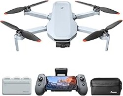 Potensic ATOM 2 Drone with Camera for Adults 4K Video, 8K Photo, Under 249g, 3-Axis Gimbal, 10KM Transmission, AI Track, Vertical Shooting, AI Night Shot, QuickShots, Fly More Combo (96-Min Flight)