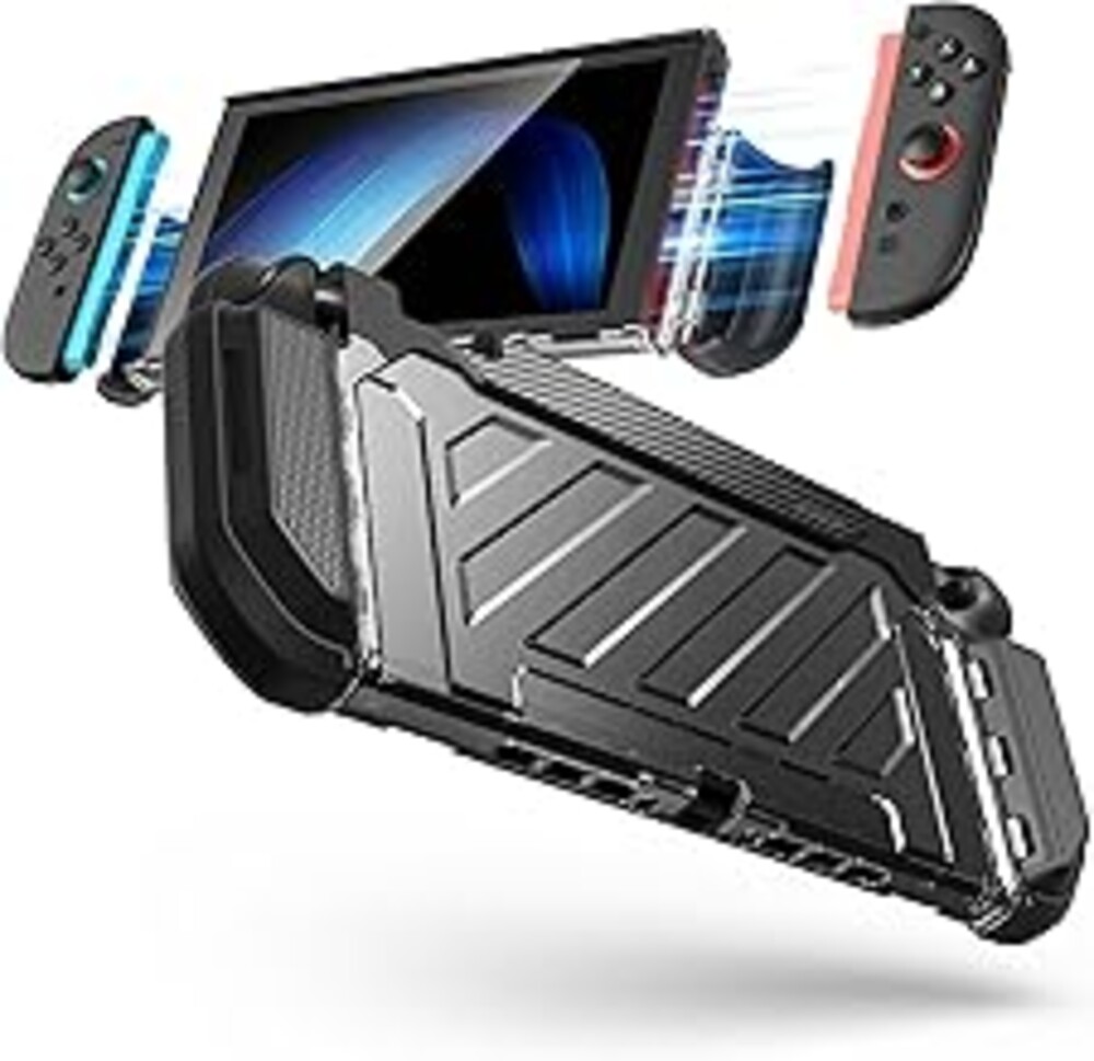 SUPCASE Unicorn Beetle Pro Case for Nintendo Switch 2 2025, [Military-Grade Protection] [Joy Con Remove Friendly] Dockable Integrated Cover Accessories Compatible with Switch 2, Black
