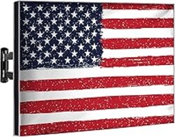 Garnetics Outdoor TV Cover 65 Inch – Waterproof, Weatherproof TV Enclosures with Smart Shield Screen Protectors, Ideal for Outdoor Use, Moving, and Storage - US Flag