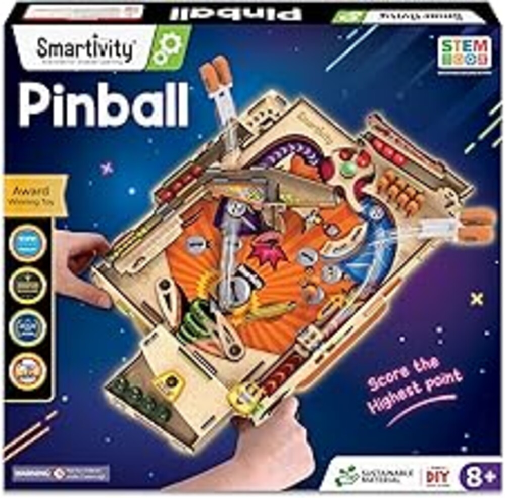 Smartivity DIY Pinball Machine for Kids 8-14 Years Old | Global Award Winning Arcade Game | Build Your Own Pinball I Birthday Gift for Smart Kids | STEM Toy for Boys & Girls
