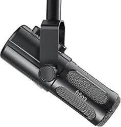 FIFINE Podcast Microphone, USB/XLR Vocal Dynamic Microphone for Streaming, Recording, Broadcast, Content Creator, Studio Microphone for PC with Mute Button, Headphone Monitoring-AmpliTank TANK6