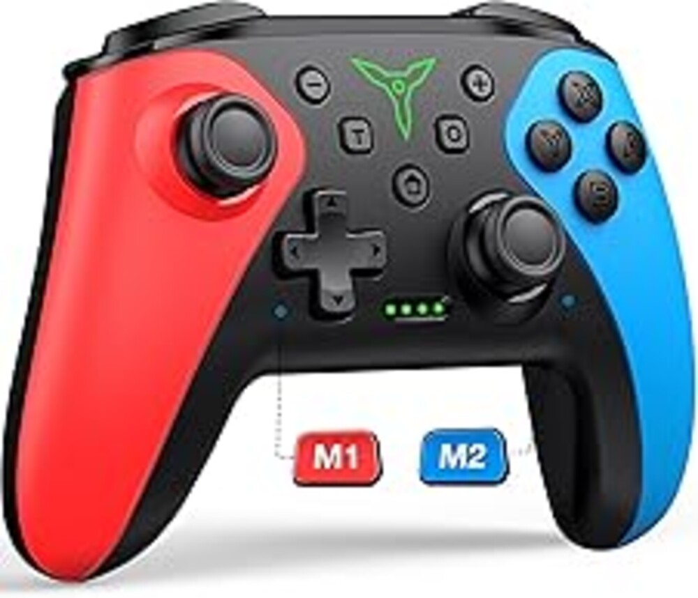 Wireless Switch Controller for Nintendo Switch/Switch 2/Lite/OLED Controller, Switch Controller with a Mouse Touch Feeling on Back Buttons, Extra Switch Pro Controller with Wake-up,Programmable, Turbo Function