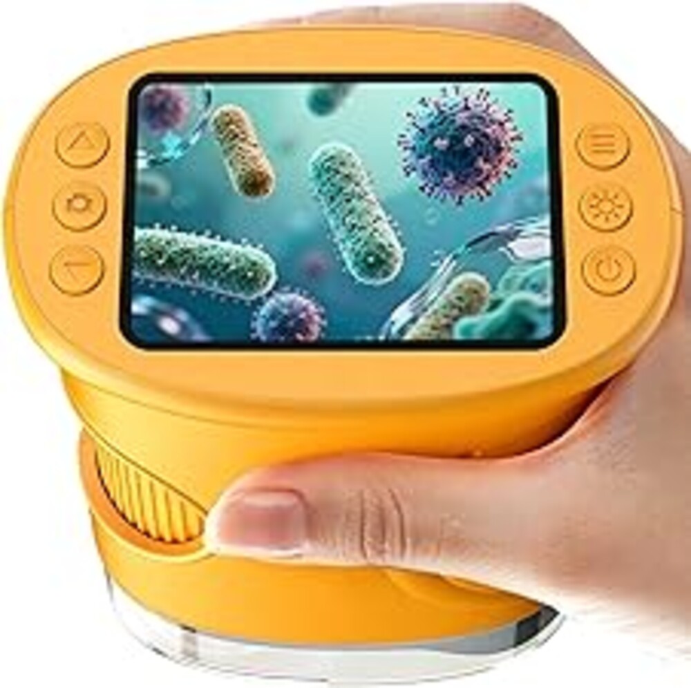 1000X Handheld Digital Microscope for Kids: Pocket Microscope with 2.0" IPS Screen - STEM Toys Birthday Gifts for Girls Boys Child - Portable Edu Science Kits Toddler Age 3-6 6-12