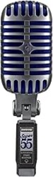 Shure Super 55 Deluxe XLR Vocal Microphone – Vintage-Style Supercardioid Dynamic Mic for Singing, Live Performance & Recording, Classic Sound, Durable Rugged Metal Housing