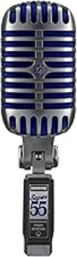 Shure Super 55 Deluxe XLR Vocal Microphone – Vintage-Style Supercardioid Dynamic Mic for Singing, Live Performance & Recording, Classic Sound, Durable Rugged Metal Housing